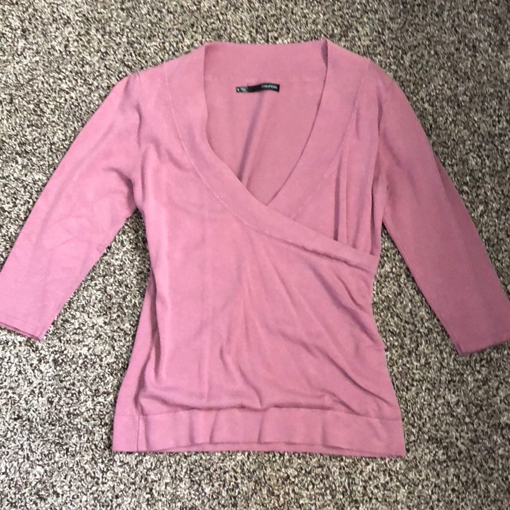 Purple wrap top
